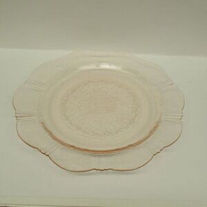 MacBeth Evans Glass Vintage Pink AMERICAN SWEETHEART 9 3/4 Inch Dinner Plate